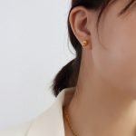 color: F489-Gold Earrings 1 Pair