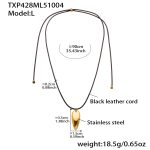 color: TXP428-Large Gold Necklace 90cm
