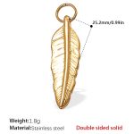 color: PJ440G Double-sided Solid Gold Pendant