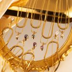 IINS Double-Layer Twin Stainless Steel Necklace 18K Water Drop Zircon Pendant All-Match Clavicle Chain