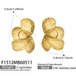 color: F1512-Gold Earrings