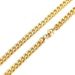 color: 9.5mm Wide Gold / size: 18cm Bracelet