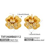 color: TXF546-Gold Earrings