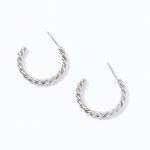 color: Three Twist Wire C Shape Steel Color MS-024