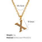 color: XL175 Gold X Necklace