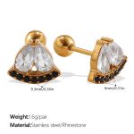 color: EH1236WBG Piercing Stud Earrings