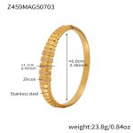 color: Z459-Gold Zircon Bangle