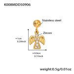 color: K008-Gold Eagle Zircon Pendant
