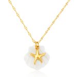 color: Starfish Plus Shell Necklace -6
