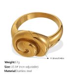 color: JZ135G#6 Gold Ring