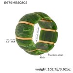 color: E679-Green Color Bangle Diameter 60mm