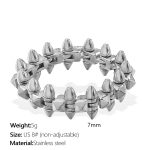 color: JZ121S8 US Size 8# Silver Ring