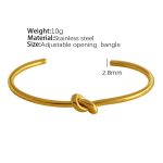 color: SZ45 Fine Style Adjustable Gold Bangle