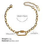 color: SL280G Gold Bracelet