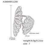 color: A386-Steel Color Zircon Ring