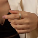 color: A699-Blue Color Set with Stone Ring / size: One US
