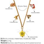color: XL609G1 Gold Necklace