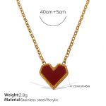 color: XL832RDG Acrylic Necklace