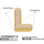 color: D450-Letter L Gold Pendant