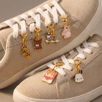 Cute Cartoon DIY Puppy Animal Series Jewelry Buckle Pendant Stainless Steel 18K Gold Plating Removable Hanging Ornament