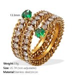 color: JZ127WEGNG7 Zircon Gold #7 Ring