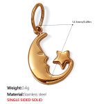 color: PJ285G Single-sided Solid Gold Pendant