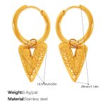 color: EH256G Gold Earrings