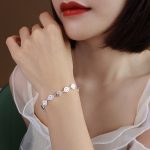 color: E027-Steel Color Bracelet 15+6cm