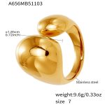 color: A656-Gold Ring / size: US 7