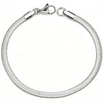color: 4mm Blade Lobster Clasp / size: 18cm Stainless Steel