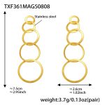 color: TXF361-Gold Earrings