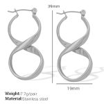 color: EH167 Steel Color Earrings