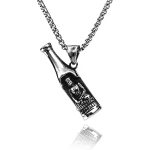 color: Beer Bottle Buddha + Stainless Steel Chain