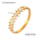 color: Z037-Gold-White Bangle