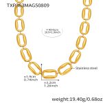 color: TXP363-Gold Necklace 43+5cm
