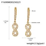 color: F1690-Gold Earrings