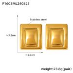 color: F1603-Gold Earrings