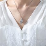 color: P1661-Steel Color Necklace -40+5cm