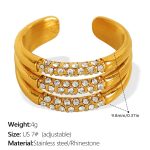 color: JZ49G US Size 7# Gold Ring