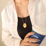 color: P206-Gold Necklace -60+5cm