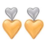 color: F982-Steel-Gold Color Earrings
