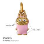 color: PJ615PKG Pink Enamel Pendant
