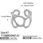 color: Y138-Steel Color Ring / size: US 7