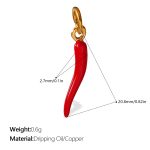 color: PJ608RDG Red Enamel Pendant