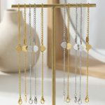 Fresh Simple Love Stainless Steel Thin Chain Bracelet Plated 18K Gold Color Protection Personality All-Match Jewelry