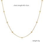 color: Single Bead-clip Chain Gold