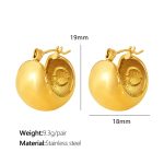 color: EH236 Gold Earrings