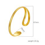 color: Size 18 Gold Bangle