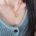 color: P1473-Gold Necklace -40+5cm