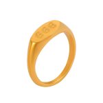color: A812-Gold Numbers 6 / size: US 8